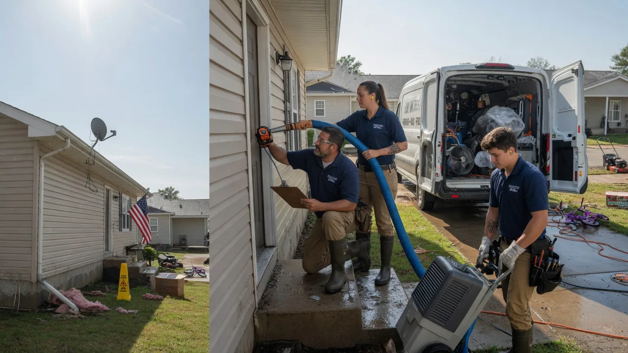 Ceiling Water Damage Restoration in West Manchester, OH near me
